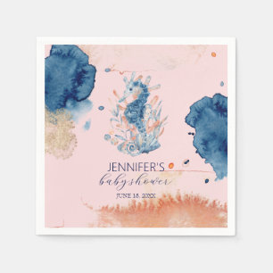 zeeleven Seahorse Baby shower Papier Servet