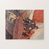  zeelieden Zeemeermin vangen Legpuzzel (Horizontaal)