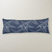 Zeemacht blauw strand lichaamskussen (Achterkant)