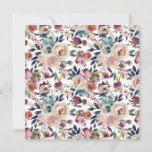 Zeemacht en bloemen | 100e verjaardag kaart (Achterkant)