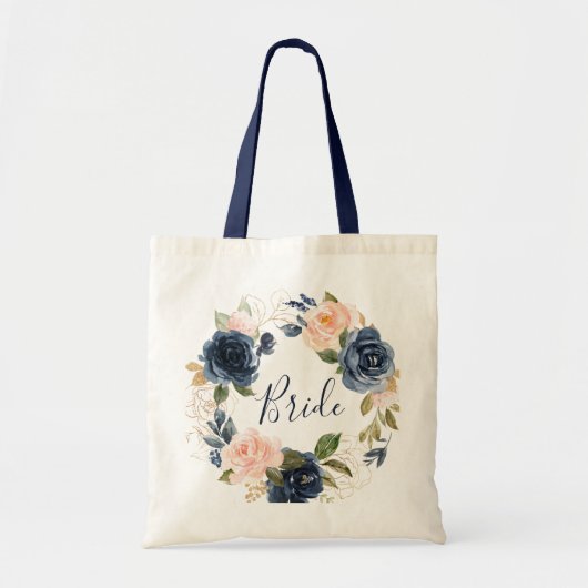 Zeemacht en bride met blozen tote bag (Voorkant)