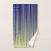 Zeemacht en geel gradiëntpatroon bad handdoek (Handdoek)