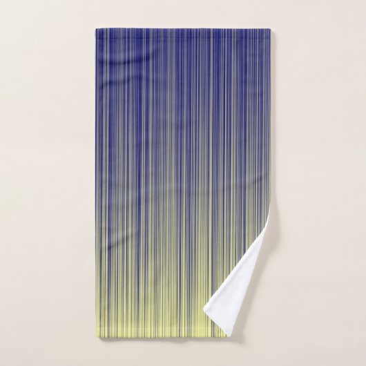 Zeemacht en geel gradiëntpatroon bad handdoek (Handdoek)