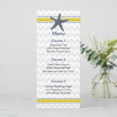 Zeemacht en geelstaarten menu (Staand voorkant)