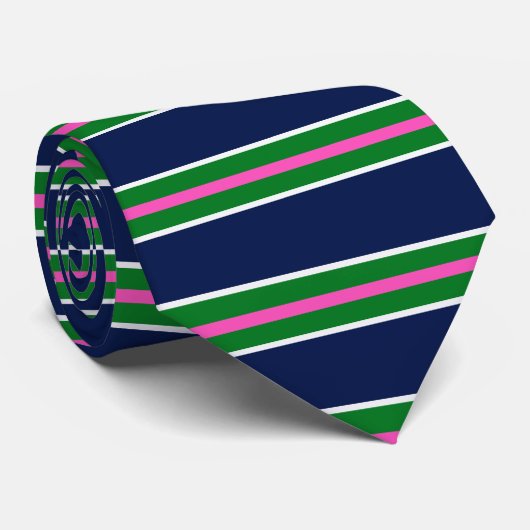 Zeemacht en groen Stropdas (Opgerold)