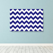 Zeemacht en witte zigzag canvas afdruk (Insitu (Houten vloer))