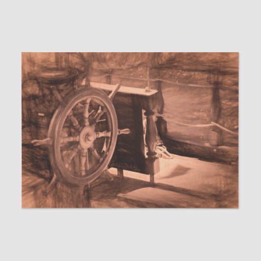  zeemacht in de Noordzee Tissuepapier (Voorkant)