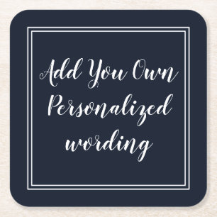 Zeemacht met grenzen gepersonaliseerd onderzetter