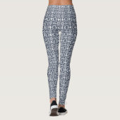 Zeemacht met wit haakpatroon leggings (Achterkant)