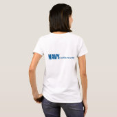 Zeemacht voor MOM's lang t-shirt-shirt T-shirt (Achterkant volledig)