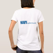 Zeemacht voor MOM's lang t-shirt-shirt T-shirt (Achterkant)