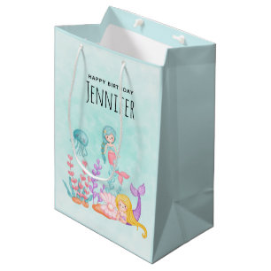 Zeemachtigen en kwallen onder de Waterverf van de Medium Cadeauzakje