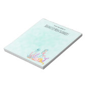 Zeemachtigen en kwallen onder de Waterverf van de Notitieblok (Gedraaid)