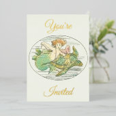  zeemachtigen onder de Zee Folie Uitnodiging (Staand Voorkant)