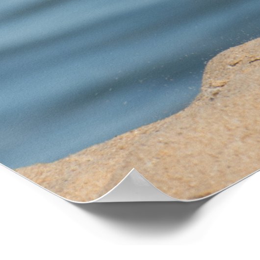 Zeeman loopt op het strand poster (Hoek)