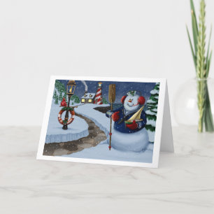 Zeeman Sneeuwman Kerstkaart  Feestdagen Kaart