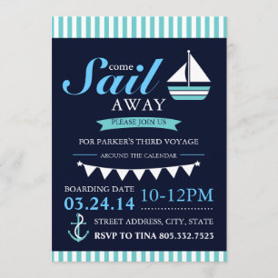 Zeeman verjaardagsuitnodiging kaart