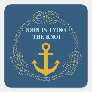 Zeemans Avond Vierkante Sticker
