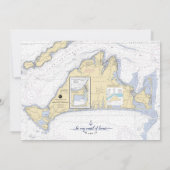 Zeemans bruidsmeisje | Martha's Vineyard Kaart (Achterkant)