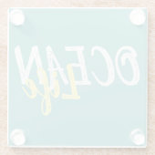 zeemanteletter | glazen onderzetter (Achterkant)