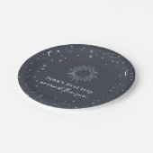 Zeemeerderheid eerste reis rond de zon papieren bordje (Gekanteld)