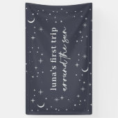 Zeemeerderheid eerste reis rond de zon spandoek (Verticaal)