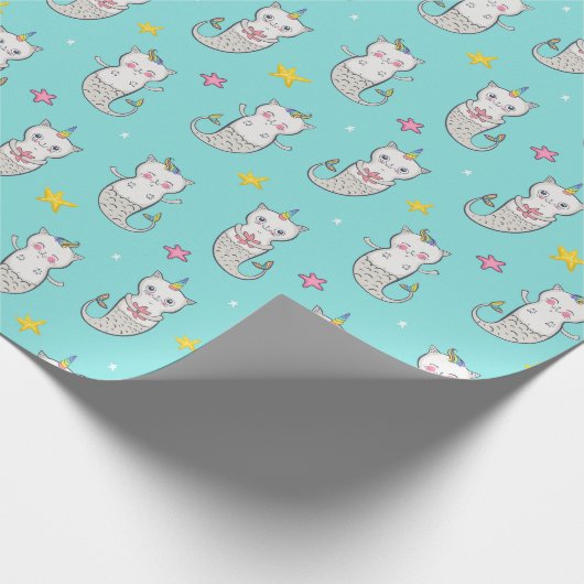 Zeemeerkatten — Verpakkingspapier Cadeaupapier (Hoek)