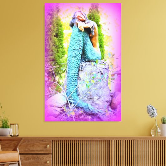 zeemeerlijker doek met dagdromen canvas afdruk (Insitu (Woonkamer))