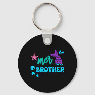 Zeemeerman Broer Zeemeermin T-shirt bijpassende ge Sleutelhanger