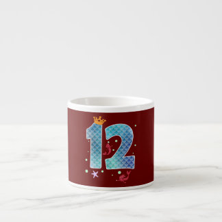 Zeemeermin 12e verjaardag Twaalf jaar oud meisje 1 Espresso Kop
