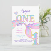 Zeemeermin 1e verjaardag kaart (Staand voorkant)