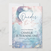 Zeemeermin 1e Verjaardag Oneder het Zee 1e Verjaar Kaart (Voorkant)