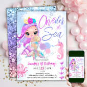 Zeemeermin 1e Verjaardag ONEder het Zee Zeemeermin Kaart