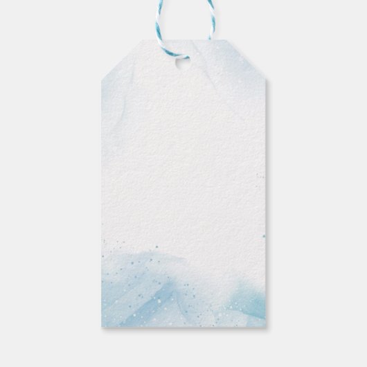 Zeemeermin 1e Verjaardagsfeestje Oneder Het Zee Cadeaulabel (Achterkant)