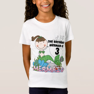 Zeemeermin 3e verjaardag Tshirts en geschenken