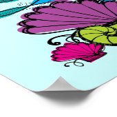 Zeemeermin 4e verjaardag Tshirts en geschenken Poster (Hoek)