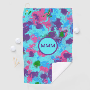 Zeemeermin Abstract Splatter Golfhanddoek
