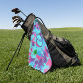 Zeemeermin Abstract Splatter Golfhanddoek (Groen)