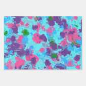 Zeemeermin Abstract Splatter Inpakpapier Vel (Voorkant)