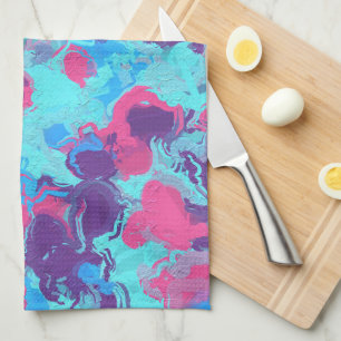 Zeemeermin Abstract Splatter Theedoek