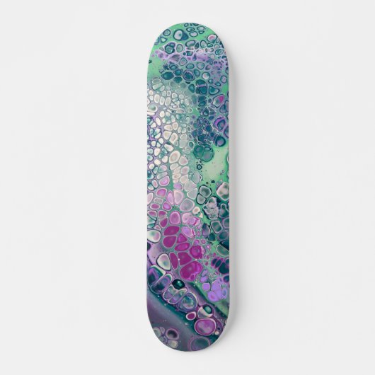Zeemeermin Acrylzuur, kleurrijk Abstract Skateboard (Voorkant)