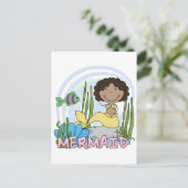 Zeemeermin - Afrikaanse Amerikaanse overhemden en Briefkaart (Staand voorkant)