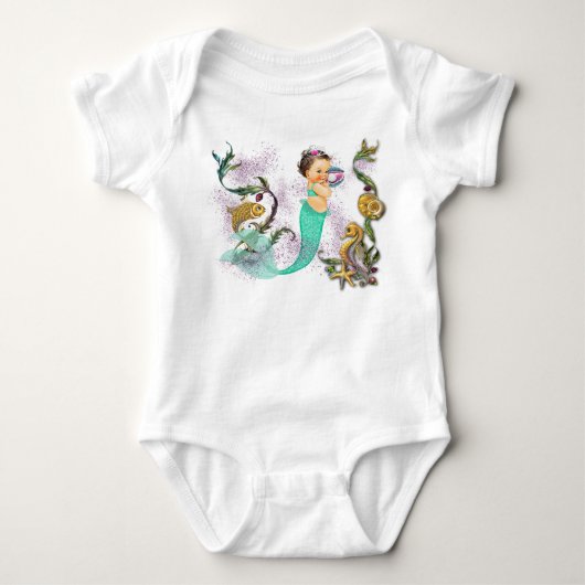 Zeemeermin Baby Romper (Voorkant)