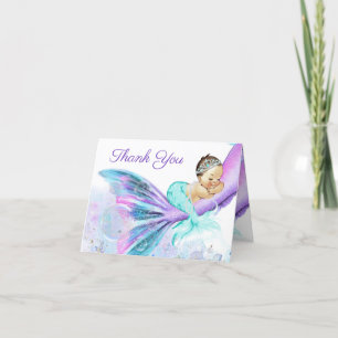 Zeemeermin Baby Shower Bedankkaart
