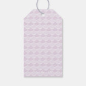 Zeemeermin Baby shower Gift Label Roze Haar Lichte Cadeaulabel (Achterkant)