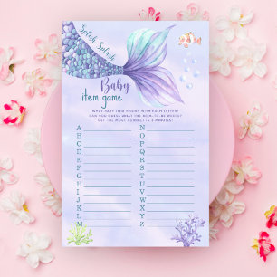Zeemeermin Baby Shower Onder de zee Baby Spel