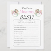 Zeemeermin baby shower onder de zee kaart (Voorkant)