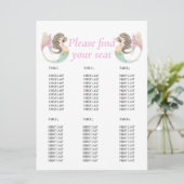 Zeemeermin baby shower onder de zee kaart (Staand voorkant)