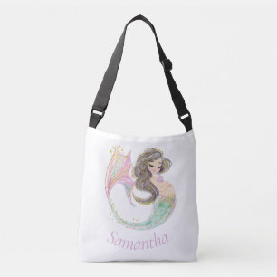 Zeemeermin Baby shower. Onder het Zee. Glitter Crossbody Tas
