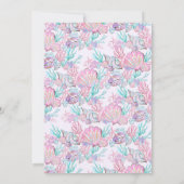 Zeemeermin Baby shower per post Kaart (Achterkant)